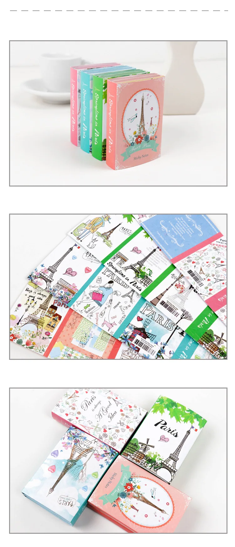 Париж Эйфелева башня 6 складной Блокнот N Times Sticky Notes memo закладки для блокнота подарочные канцелярские товары