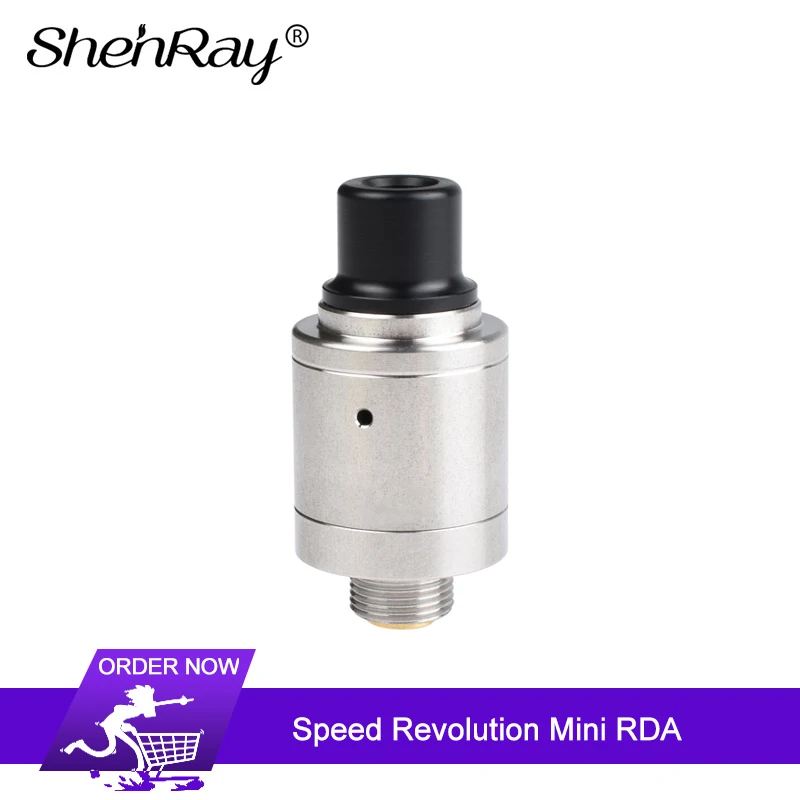 

Shenray Speed Revolution RDA Tank 14mm Single Coil Atomizer Side Airflow Holes & BF Squonk Pin Vape Tank Electronic Cigarette