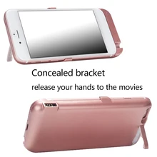 Креативный чехол для аккумулятора 6000/8500 мАч для iPhone 7 7 s, внешний аккумулятор, чехол для зарядки для iPhone 7 7s Plus, чехол для зарядного устройства