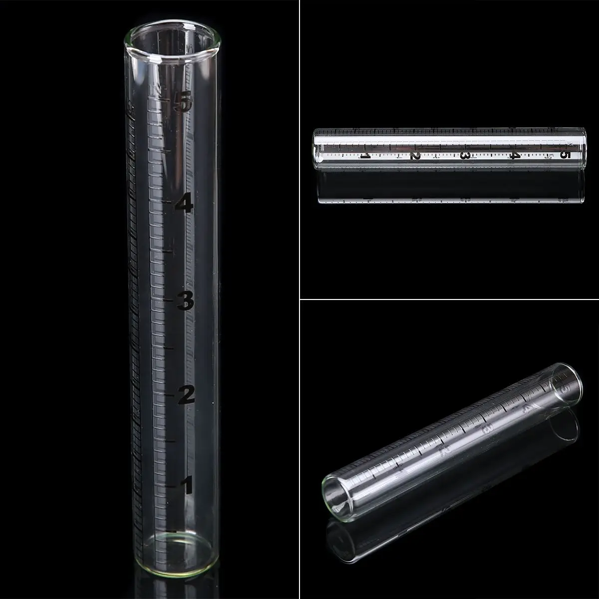5 inch Capacity Glass Rain Gauge Replacement Tube Outdoor Home Garden Yard Clear 140mm Rain Gauge Tool