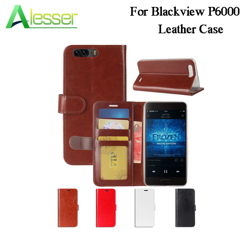 

Alesser For Blackview P6000 Leather Case Cover 5.5 Inch Flip Protective Wallet Case For Blackview P6000 Cover Business Phone Bag