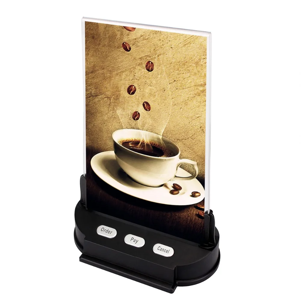 

433MHz Call Desk Card Pager Transmitter Button for Wireless Calling System Restaurant Cafe Restaurant Club F3365