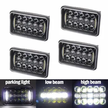 

4x6inch 45W Led Hi-Lo Seal Beam Truck rectangle Headligh With DRL 4''x6'' Inch LED Bulb Work HeadLight lamp For Chevy Camaro
