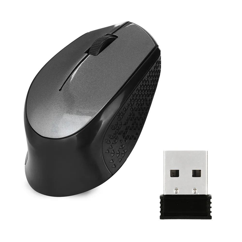 

2.4GHz Silent Design Wireless Optical Mouse/Mice + USB 2.0 Receiver for Laptop