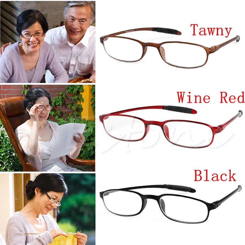 New TR90 Women Men Flexible Reading Glasses Readers Strength Presbyopic