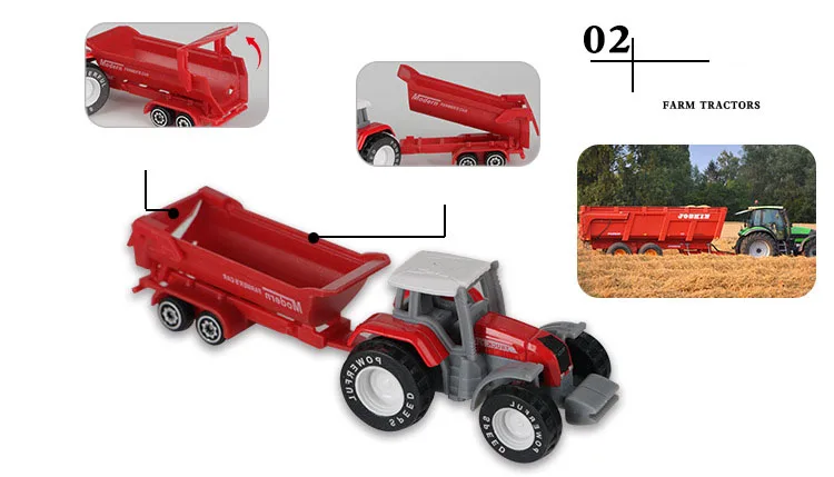 Игрушки и хобби 1/50 тракторы моделирование инерции очистки модель автомобиля Детские Игрушки Diecasts и игрушка сельскохозяйственной техники