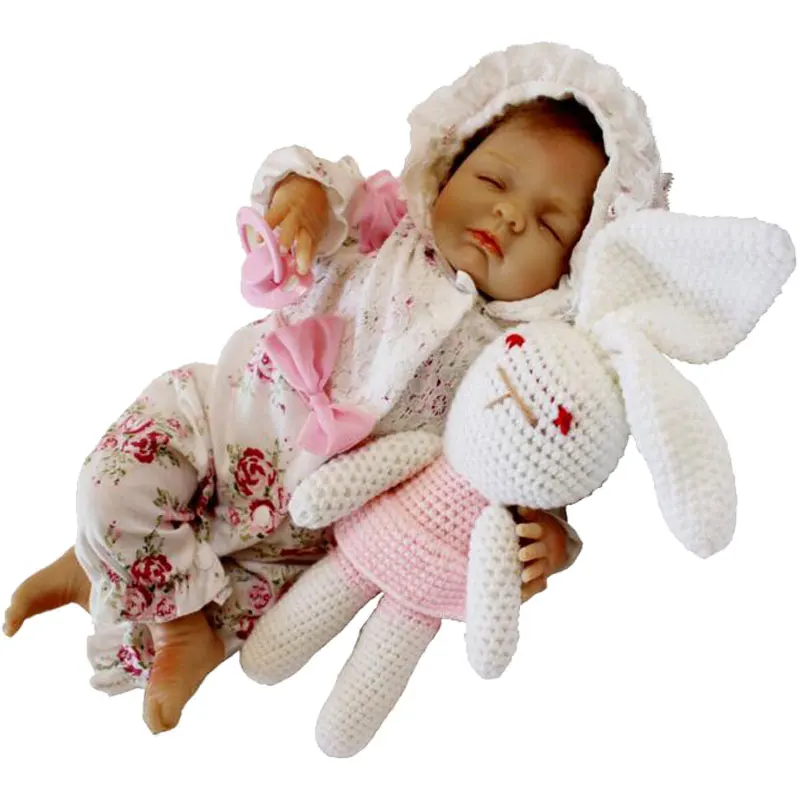 Kawaii 22inch Silicone Reborn Baby Dolls Realistic Brinquedos 55CM Reborn Dolls Newborn Lifelike Baby Gift Juguetes Baby Toys