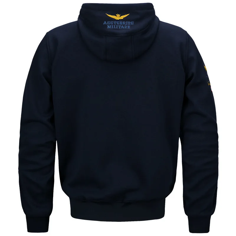 Billige MA1 Bomber Jacke Männer 2018 Neue männer Mit Kapuze Armee Militär Aeronautica Military Dicken Vintage Taktische Jacke Outwear Mäntel M 4XL