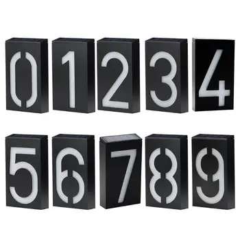 

Solar Digital House Numbers Door Light Yard LED Plate Garden Outdoor Waterproof Light Sensor Patio Path Accessory