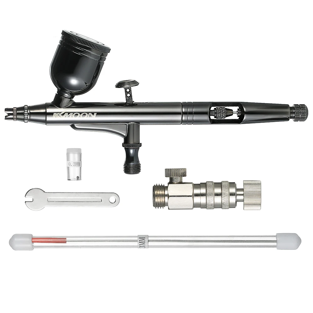 

0.3mm 8cc Dual Action MultiPurpose Air BrushvGravity Feed Airbrush Kit Spray Gun for Art Craft Paint Spraying Model With Box
