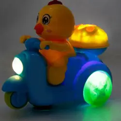 1 шт. Электрический Курица езда мотоцикл свет автомобиля Музыкальные Развивающие игрушки для детей пение песня рассказ интерактивные