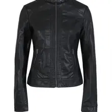 Новинка, модная женская куртка, Европейская мода, кожаная куртка Pimkie, для уборки, из искусственной кожи, мотоциклетная, для женщин