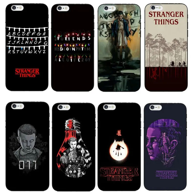 Stranger Things Soft Phone Case for iPhone X 8 Plus Christmas Lights Back Cover 5 5S 6 6s 7 Covers Capa |