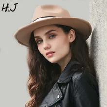 Модные женские с широкими полями шерсть Outback фетровая Федора дамская шляпа-колокол Джаз Хомбург шляпы сомбреро размер 56-58 см H20 Модные женские с широкими полями шерсть Outback фетровая Федора дамская шляпа-колокол Джаз Хомбург шляпы сомбреро размер 56-58 см H20