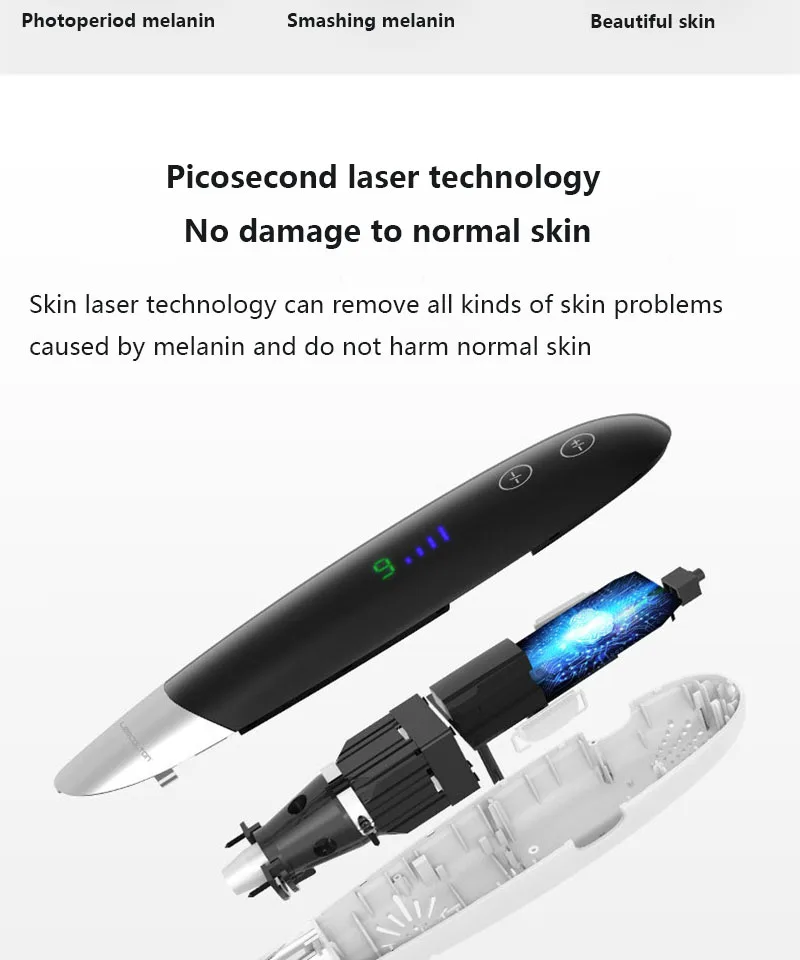 Remoção da Tatuagem Nível Laser Picosegundo Caneta Sarda Mole Ponto Escuro Sobrancelha Pigmento Acne Tratamento Máquina Beleza Cuidados 9 12 High Quality Beleza e saúde