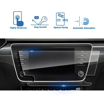 

RUIYA Car Screen Protector For Superb Amundsen 8 Inch 2018 2019 2020 Navigation Display Screen Auto Interior Sticker Accessories
