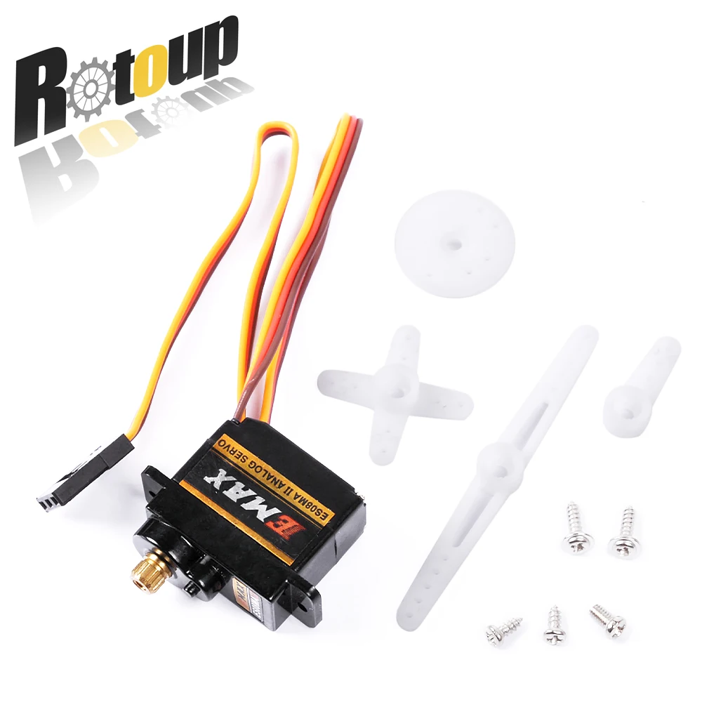

1pcs EMAX ES08MA II 12g/ 1.8kg/10sec Metal Tooth Miniature Servo/ES08MA #RBP079