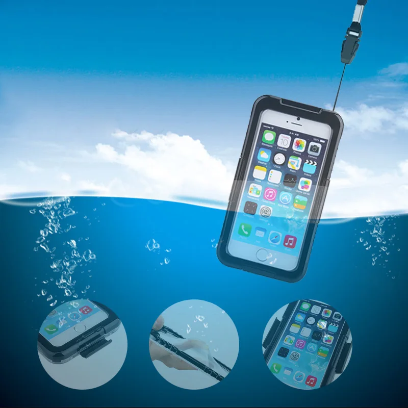 Полностью герметичный водонепроницаемый ударопрочный чехол для iPhone 8 8Plus