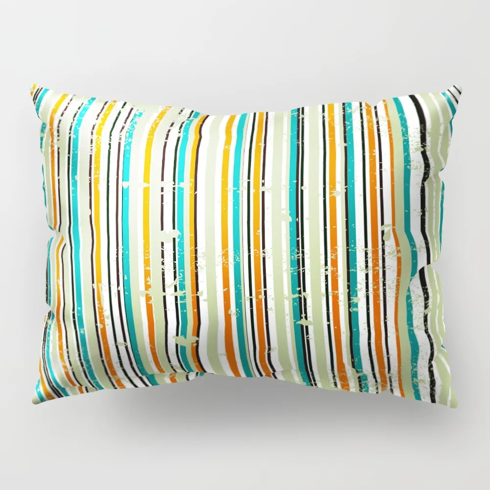

Color Geometric Rectangle Pillowcase Decorative Pillows Cushion cover Use For Home Sofa Car Office Almofadas Cojines 50x30cm