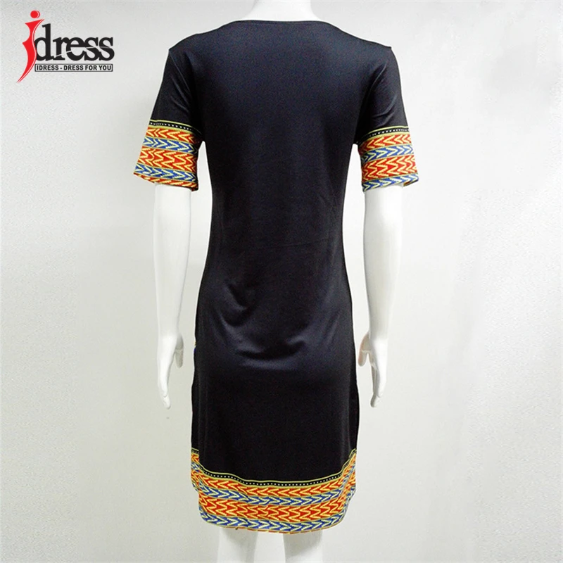 Повседневное пляжное платье IDress 2020 летнее винтажное Женская туника рубашка с