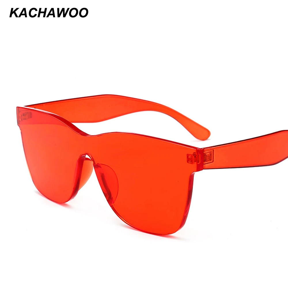 Женские слитные солнечные очки Kachawoo 6 шт. прозрачные солнцезащитные в оправе
