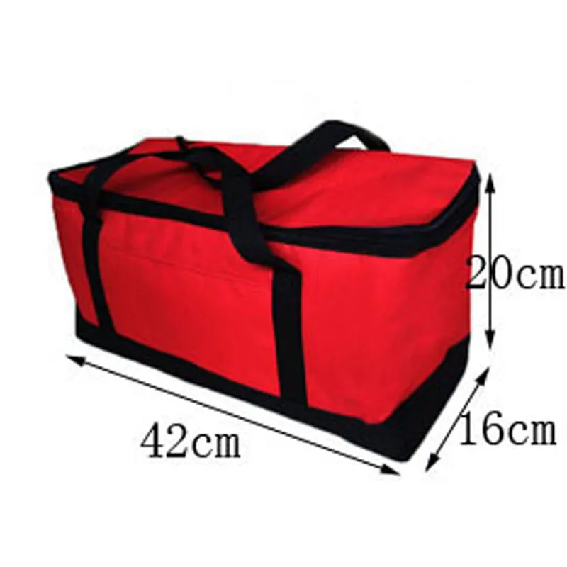 long size shape 42x16x20cm take away food container insulated pizza bag thermal Cooler Bag