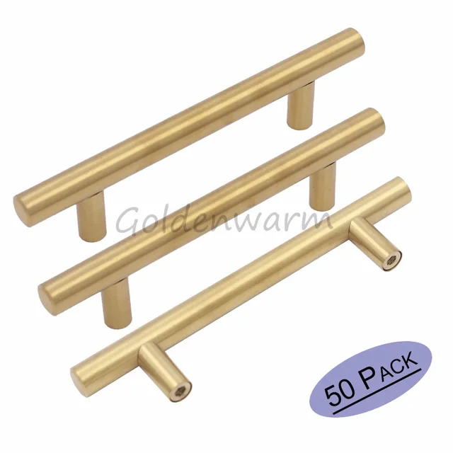 Gold Cabinet Handles Stainless Steel Br Drawer Pulls Kitchen Gold Cabinet Handles Stainless Steel Br Drawer Pulls Kitchen S Furniture Hardware Pulls2 5 10 50pack