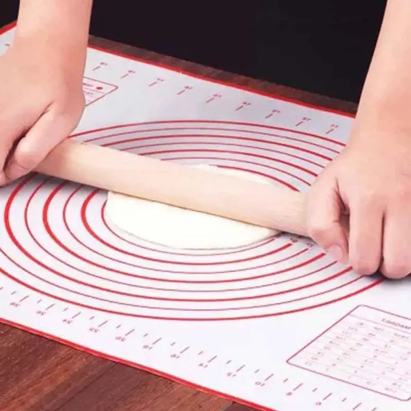 Ezlife Silicone Dough Rolling Mat Baking Mat Pastry Clay Pad Sheet