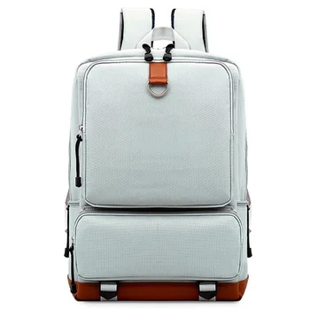 

TFTP-Fashion Solid Color Student Computer Backpack Unisex Waterproof Backpack Men'S Multi-Function Ladies Backpack