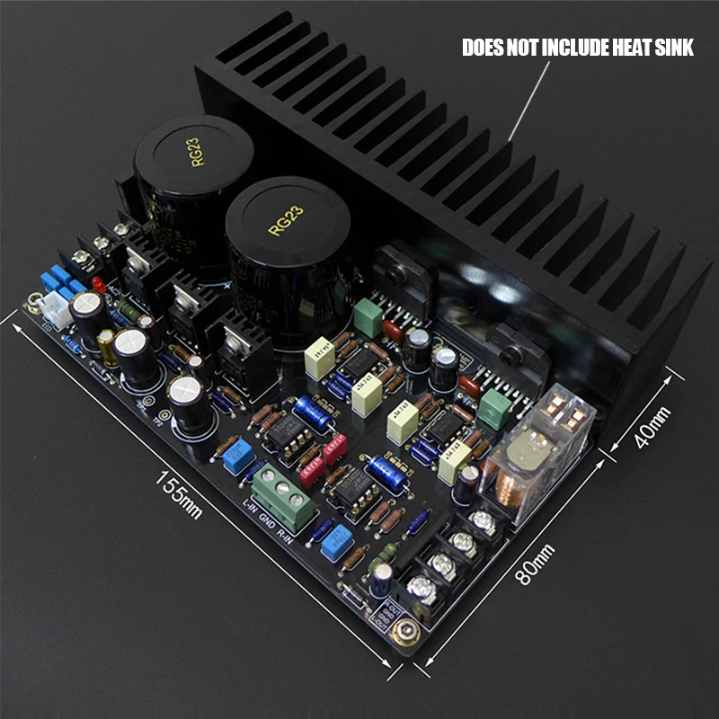 Усилитель выходной мощности K.GUSS K-L68 LM3886 JRC5534DD OP07 плата Hi-Fi усилителя 68 Вт + |