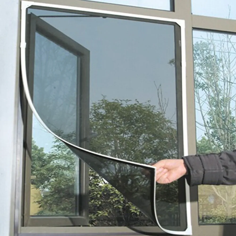 DIY окно экран Лето анти-москитная противомоскитная сетка для окна на окно невидимая волокнистая стеклянная сетка с волшебной нейлоновой наклейкой#3