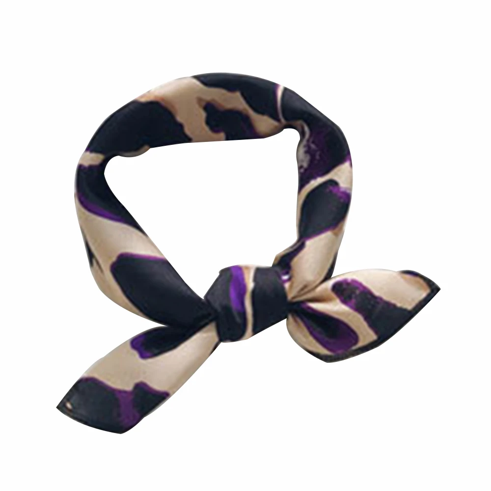 Korean Women Elegant Square Silk Feel Satin Scarf Retro Head Neck Hair Tie Band Vintage Leopard Flower Lattice 9 Colors 2019 New Korean Women Elegant Square Silk Feel Satin Scarf Retro Head Neck Hair Tie Band Vintage Leopard Flower Lattice 9 Colors 2019 New