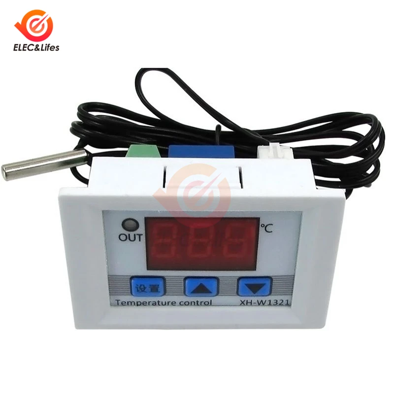 Цифровой регулятор температуры DC12V 10A W1321 качественный терморегулятор термостат