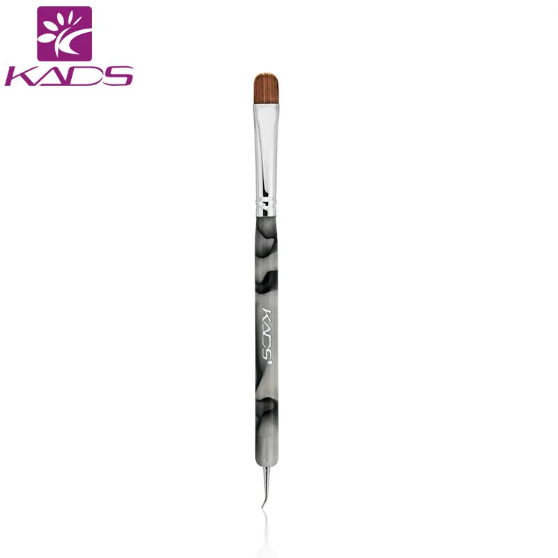 

KADS 100% Kolinsky French Sable Brush 2 way Acrylic UV Gel Nail Art Builder Brush Pen Set nail art brush BEND nail dotting pen