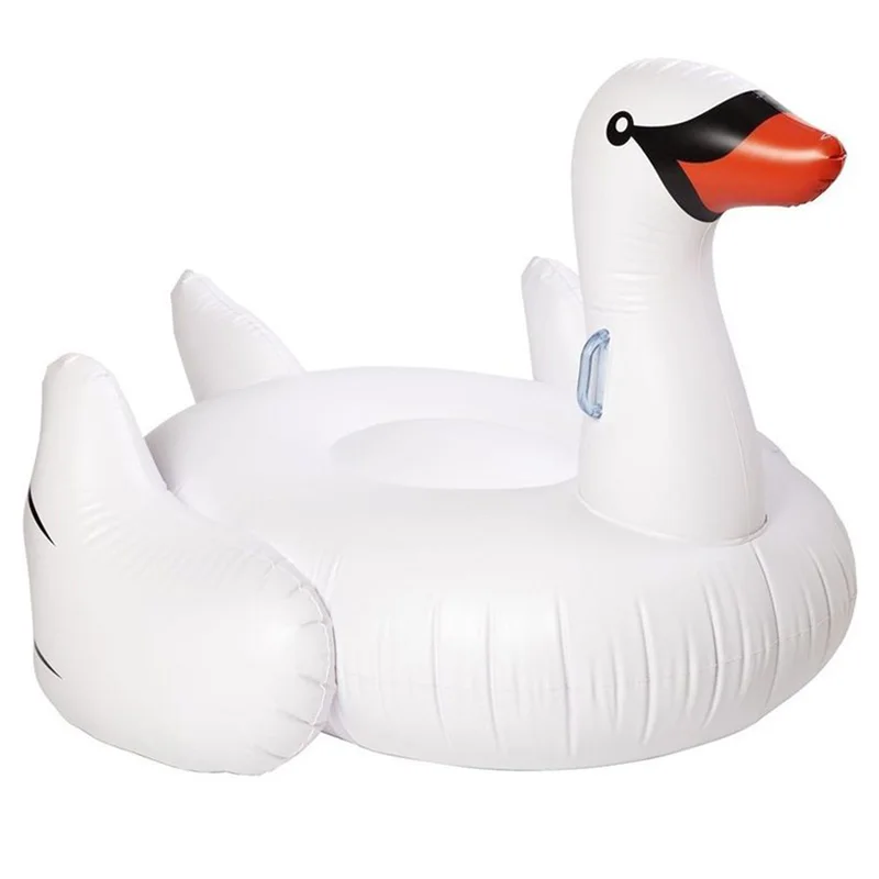 Гигантский белый лебедь бассейн поплавок надувное кольцо для плавания водный матрас круг крутой Праздник Вечеринка игрушки boia piscina