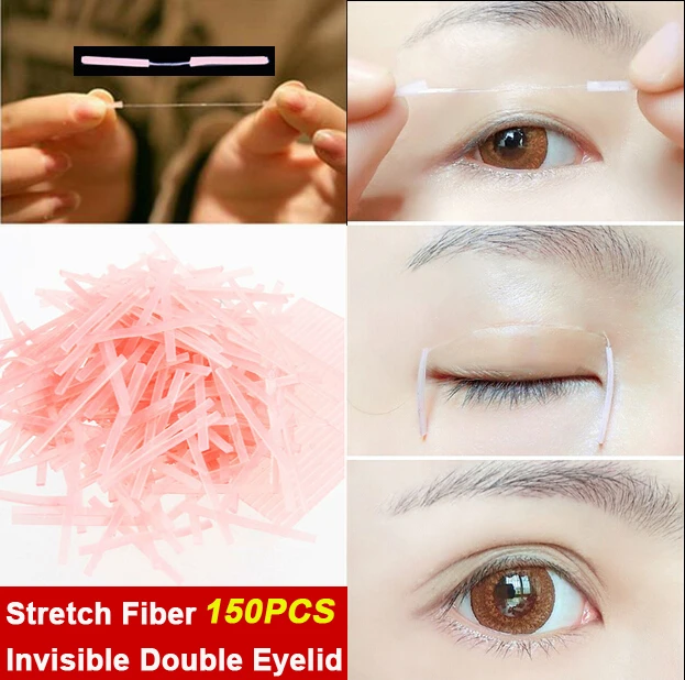 150Pcs Professional Makeup Double Eyelid Sticker Invisible Eye Makeup Tape  Sticker Self Adhesive Stickers Double Eye Tape Tools - AliExpress