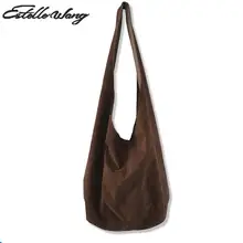 Estelle Wang, Женская Хлопковая Сумка через плечо, косой крест, фланелет, одна Большая вместительная сумка на плечо, Ретро сумка-хобо для пельменей