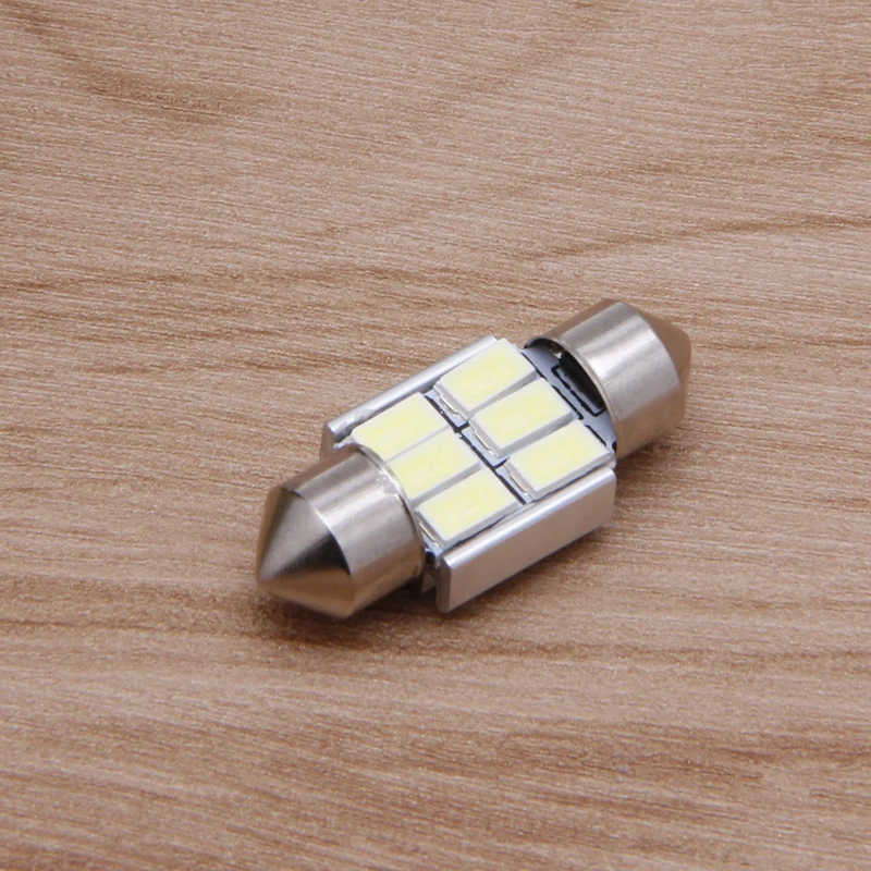 Автомобильный купол 5630 SMD 6 светодиодный светильник двойной наконечник гирлянда