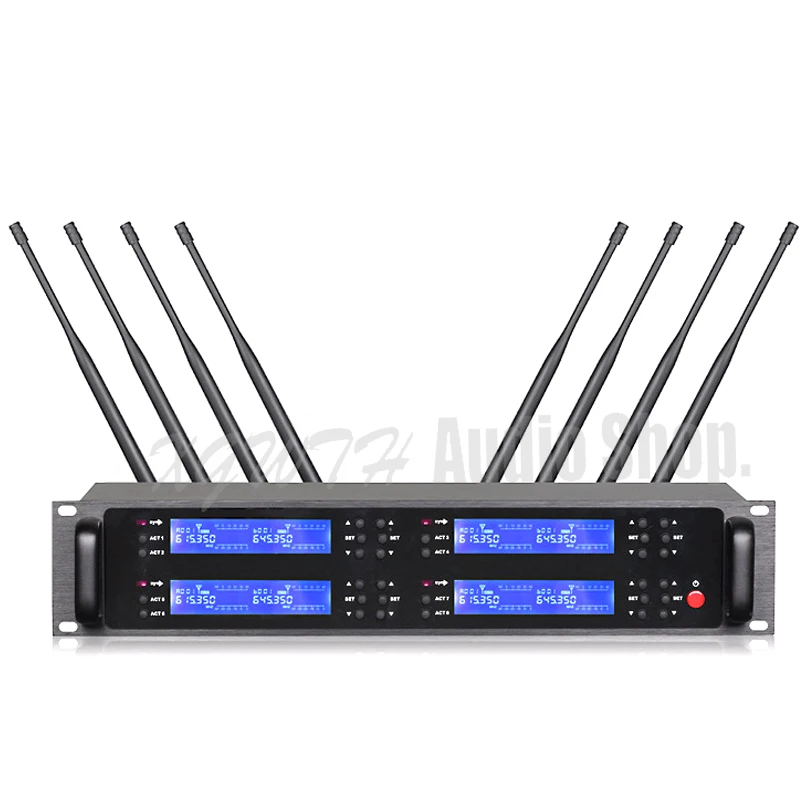 SKM9000 8 معقوفة اجتماع مؤتمر الرقمية مكبر صوت لا سلكي ذو تردد فوق العالي نظام ميكروفون لاسلكي طاولة قابلة للضبط Mic