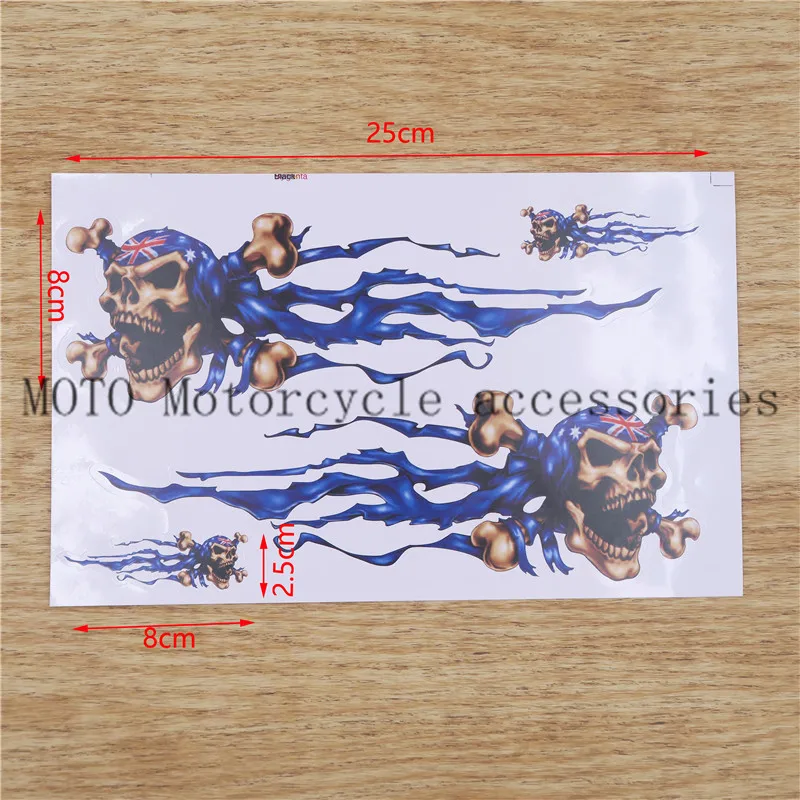 

Motorbike Fuel Tank Decals Stickers For Harley Body Decals Skull Sticker Decals