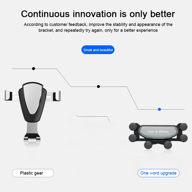 Универсальный гравитационный автомобильный держатель телефона в автомобиль вентиляционное отверстие Клип держатель телефона Подставка для iPhone 8 X XS Max samsung S9 S8 Xiaomi