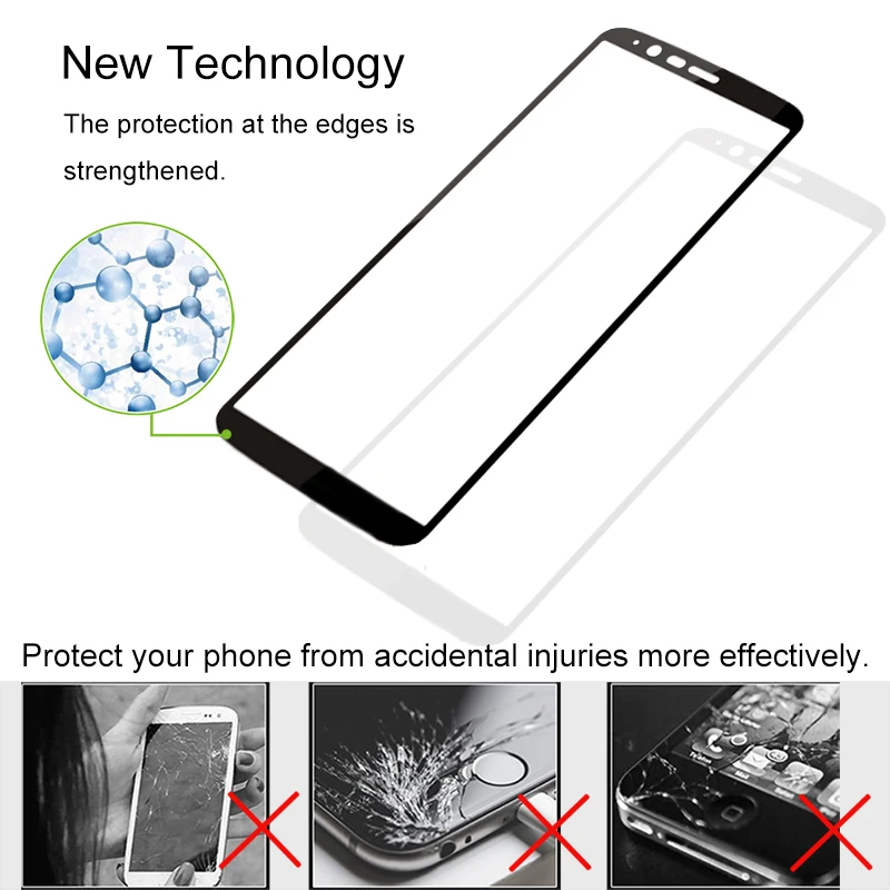 Закаленное стекло для Oneplus 5T 6 01 дюймов 9H 2 шт. защитное с полным покрытием OnePlus five T 1
