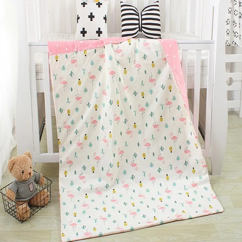 

Baby Bedding Set Quilt Cotton Printed Double-sided Washable Newborn Summer Air Conditioning Quilt Baby Stroller Blanket Bedding