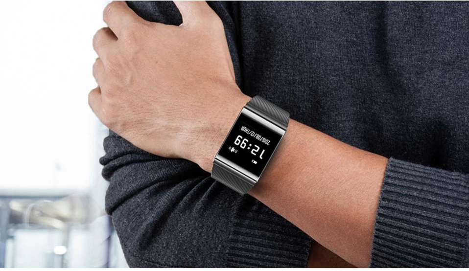 ALANGDUO X9PLUS Smart Bracelet Heart Rate Monitor Smart Sport Band Activity Fitness Tracker Wristband (1)