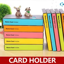 1 шт./партия, расширяющийся держатель для карт с именем, объем карт 120 шт., 5 ярких цветов на выбор