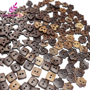 

Lucia crafts 12pcs/24pcs 2-Holes Brown Coconut Shell Sewing Natural Buttons Scrapbooking Clothing DIY Accessories E0308