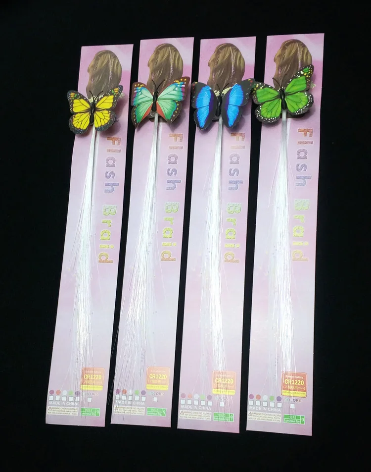 

Gradient LED Interest Braids Girls Hair Ornament Light-emitting Party Braid Hairpin Flash Braid Led Toys Hair Glow Light-Up Toy