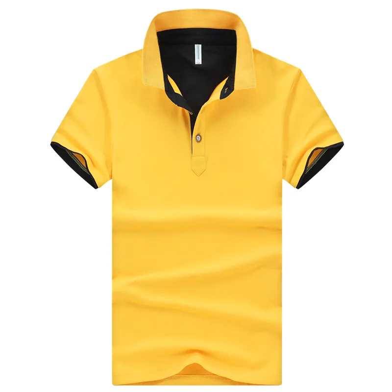2018 Летняя мужская Повседневная рубашка поло модная Хлопковая camisa brasil дышащая