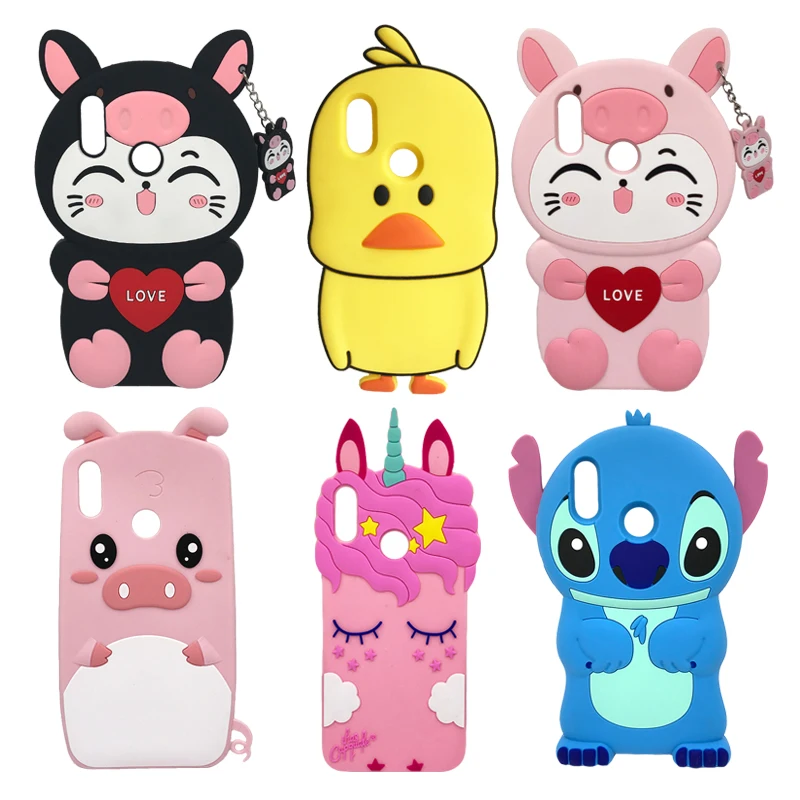 

Honor 10 Lite Phone Case For Huawei P Smart 2019 Cover 3D Stitch Unicorn Cat Silicone Case Funda For Huawei Honor 10 Lite Case