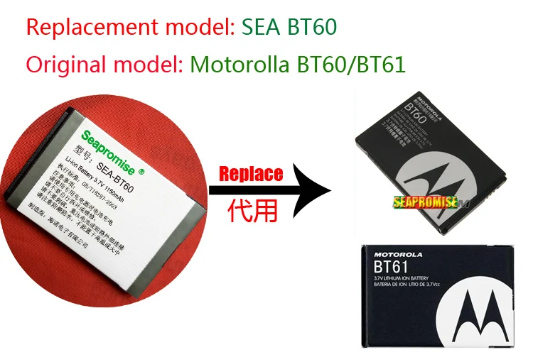 Розничная продажа BT60 (BT61) батарея для Q8 A1210 A3000 A3100 L800T Rival A455 C168i C290 Evoke QA4 Q.Q9 Q9c Q9h Q9m